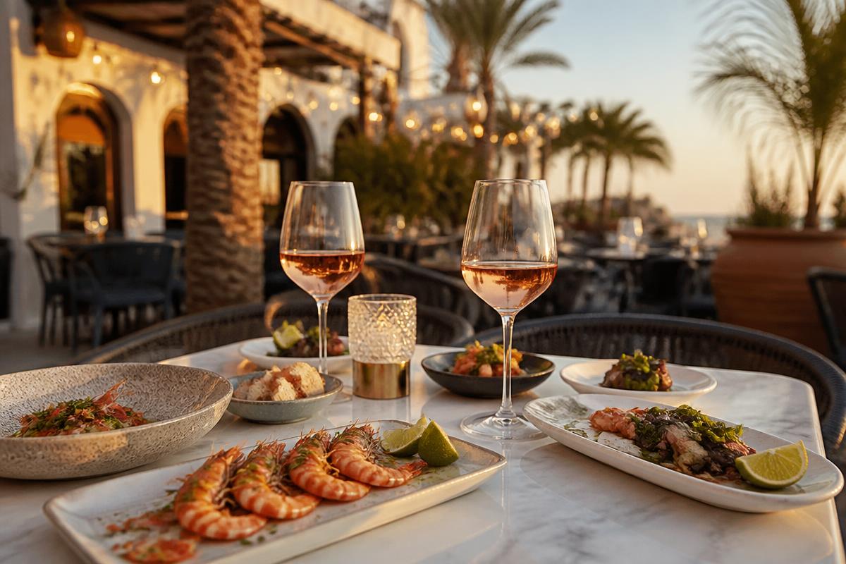 Terrasse du restaurant Plaisirs et Crustacés au Cap d'Agde